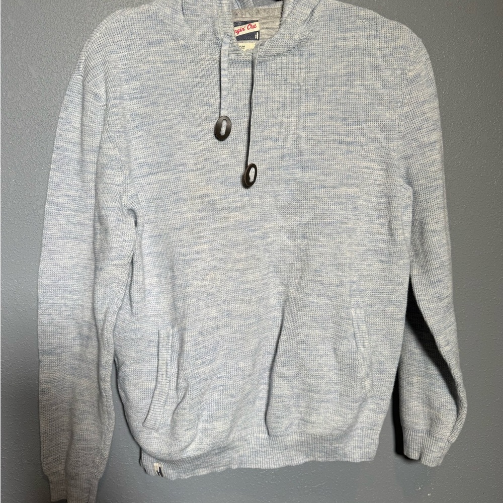 Johnnie-O Heathered Blue Men's Sweater- medium‎